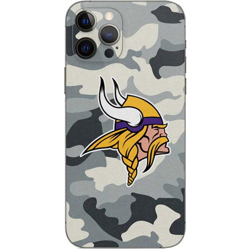 NFL Minnesota Vikings Camo iPhone 12 Pro Skin